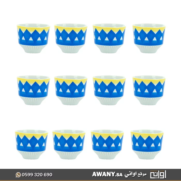 فناجيل غضار ابيض بورسلان