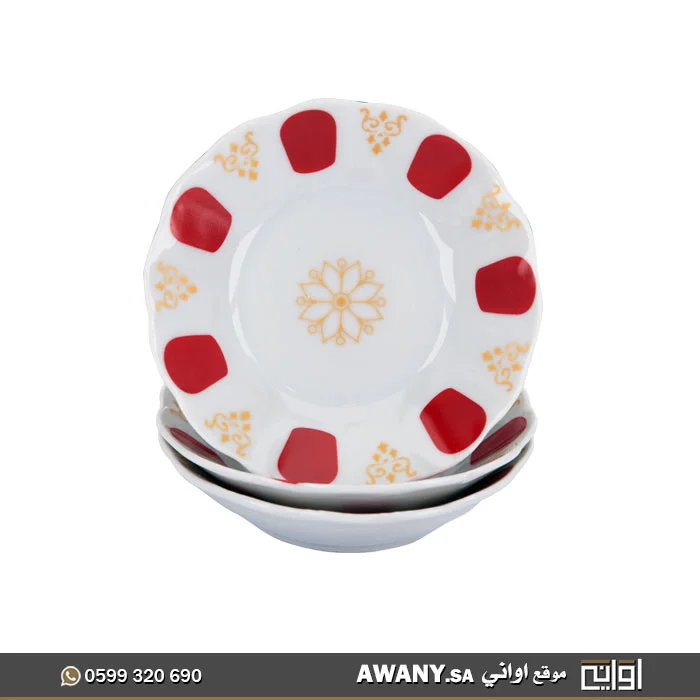 صحون تراثية صغيرة مشجرة