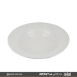 طبق ابيض سادة