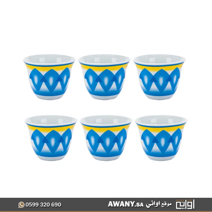 طقم فناجين غضار للبيع
