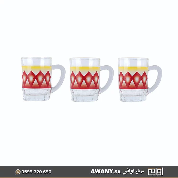 استكانات خد المنديل احمر