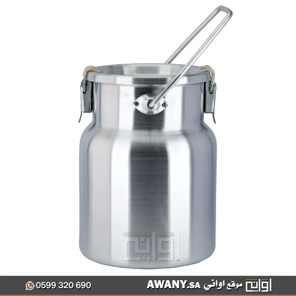 ماعون حليب معدن كبير