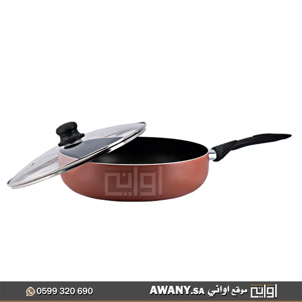 مقلاة-تيفال-بغطاء-فضي