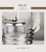 ⁦قدر بخار منتو 4 ادوار مقاس 24⁩ - الصورة ⁦16⁩