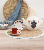 ⁦طقم شاي شعبي نقشة العنب⁩ - الصورة ⁦8⁩