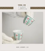 ⁦لكل رشفة طابع تراثي فاخر فناجين بنقش من روح النخيل⁩ - الصورة ⁦5⁩
