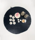 مفرش طاولة جلد مدور كبير 118