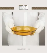⁦صحن رز زجاج عسلي صغير عميق فرنسي⁩ - الصورة ⁦4⁩