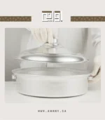 ⁦رجع نكهة زمان لمطبخك مع قدر المرقوق المسطح مقاس 34⁩ - الصورة ⁦5⁩