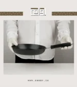 ⁦مقلاة اسود 24 سم الخيار المثالي لوجباتك اليومية⁩ - الصورة ⁦5⁩