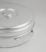 ⁦قدر معدن سادة للمأكولات التراثية غطاء كبس 23⁩ - الصورة ⁦2⁩