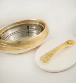 ⁦حافظة طعام ملكية تليق بموائد الملوك لون بيج يهمس بلمسات الذهب وتفيض دفئاً⁩ - الصورة ⁦7⁩