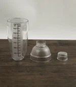 ⁦امزج بروتينك وكمل تمرينك شيكر بلاستيك شفاف 650 مل⁩ - الصورة ⁦2⁩