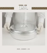 ⁦قدر معدن بغطاء كبس للمحاشي و الورق عنب مقاس 33⁩ - الصورة ⁦5⁩