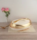 حافظة طعام ملكية تليق بموائد الملوك لون بيج يهمس بلمسات الذهب وتفيض دفئاً