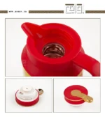 ⁦دفا الشاي وحلاوة نقشة الغضار ترمس ضغط 1 لتر⁩ - الصورة ⁦6⁩