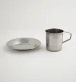 ⁦عبق الماضي في كل رشفة كوب مع صحن ستيل بطابع الزمن الجميل☕⁩ - الصورة ⁦3⁩