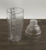 ⁦امزج بروتينك وكمل تمرينك شيكر بلاستيك شفاف 650 مل⁩ - الصورة ⁦5⁩