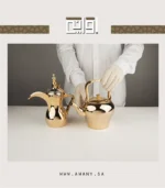 ⁦لمعة الذهبي طقم دلة وابريق لضيافة تذهل الأنظار⁩ - الصورة ⁦5⁩