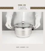 ⁦طهي صحي بدون عناء قدر ستيل تركي سعة 6 لتر⁩ - الصورة ⁦9⁩