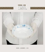 ⁦قطعة ضيافة خالدة زبدية شوربة بورسلان مقاس 17⁩ - الصورة ⁦9⁩