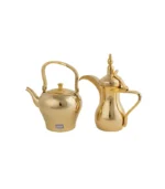 لمعة الذهبي طقم دلة وابريق لضيافة تذهل الأنظار