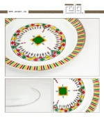 ⁦لوحة جنوبية تقدم فيها ضيافتك تبسي غضار ابيض مقاس 21⁩ - الصورة ⁦2⁩