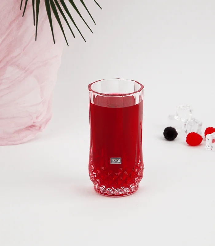 كاس زجاج نقش بارز من الأسفل 250 مل كاس زجاجي شفافية تبهر وأناقة تلهم مقاس 250 مل - الصورة 1