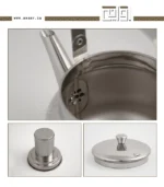 ⁦شاي اصفى مزاج اهدى ابريق ستيل مع المصفاة سعة 1 لتر⁩ - الصورة ⁦9⁩