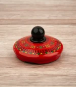 ⁦ابريق غضار نقشة عسيري احمر⁩ - الصورة ⁦10⁩