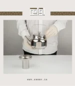 ⁦شاي اصفى مزاج اهدى ابريق ستيل مع المصفاة سعة 1 لتر⁩ - الصورة ⁦10⁩