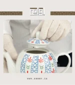 ⁦تصميم تراثي لعشاق الأناقة ابريق شاي نقش بدوي سعة 1100 مل⁩ - الصورة ⁦12⁩