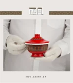 ⁦من الطراز التراثي الى مائدتك العصرية تمرية نقش عسيري سعة 300 مل⁩ - الصورة ⁦10⁩