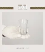 ⁦استكانن مع لون الشاهي الحقيقي استكانات شاي زجاج سعة 100 مل⁩ - الصورة ⁦5⁩